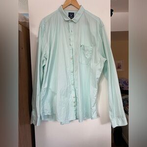 🟡Mint Green Allen Solly button down